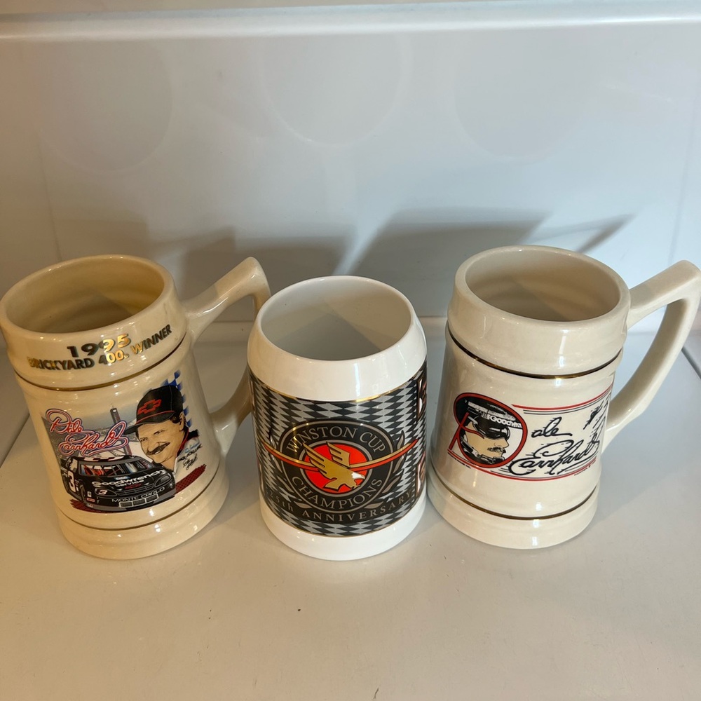 NASCAR Themed Ceramic Mugs Set - Dale Earnhardt